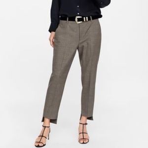 Zara Pants with Asymmetrical Hem